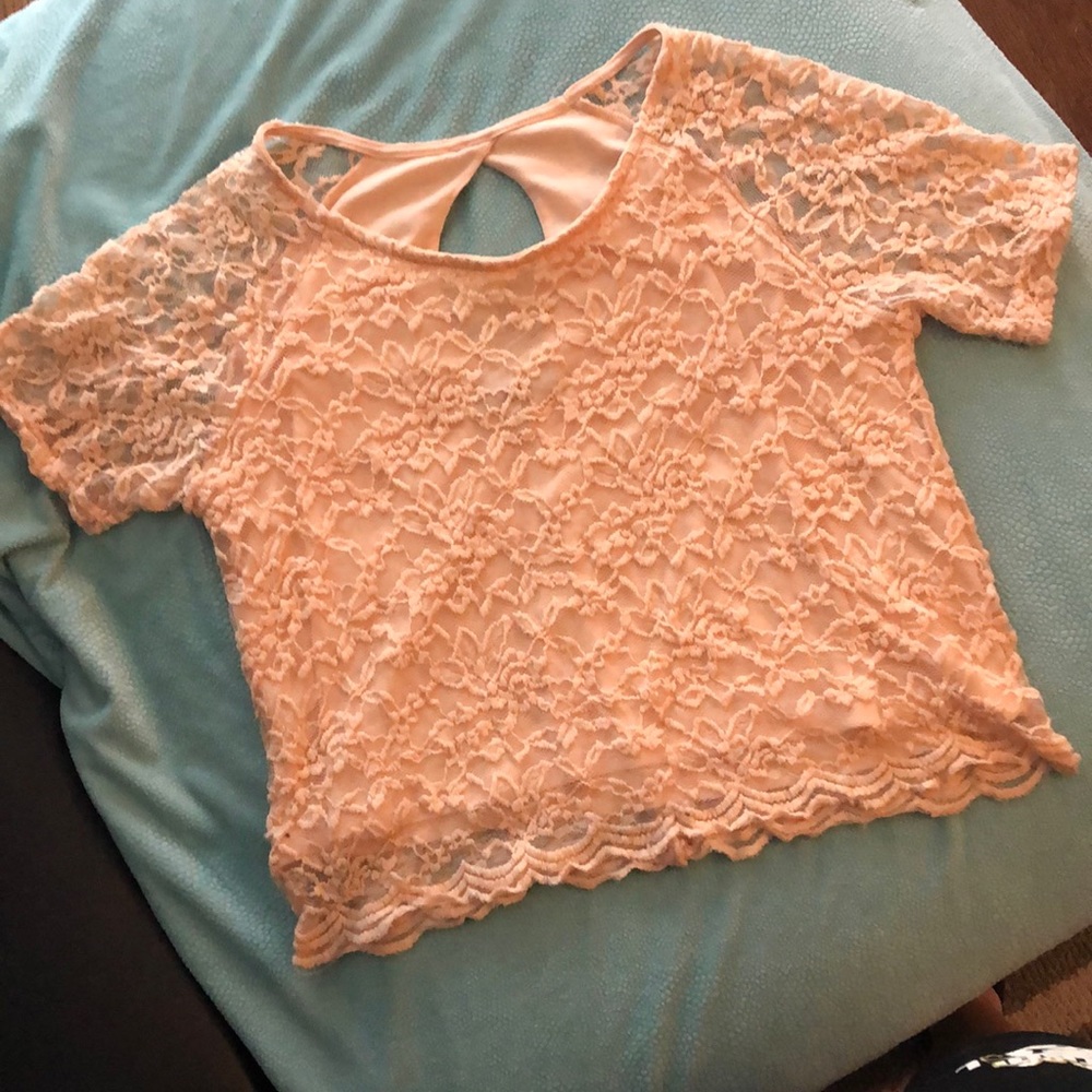 Material girl lace shirt